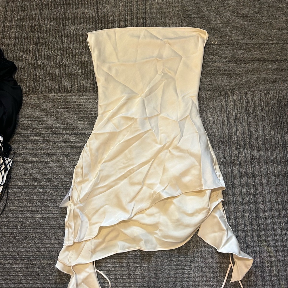 oh polly cream dress